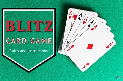 Blitz Card Game Rules And How To Play Group Games