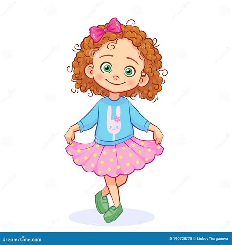 Curly Girl Cartoon