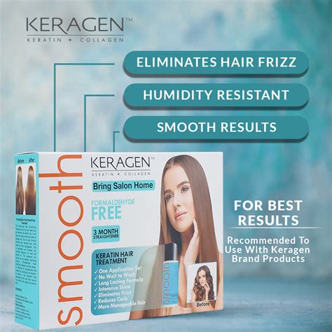 Keragen Brazilian Keratin Hair Smoothing Kit With 2oz Treatment 2oz