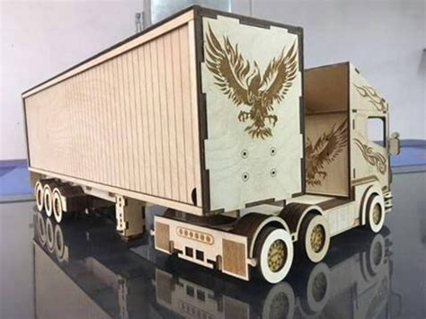 Truck Scania Vector File For Laser Cutting CNC Wooden Etsy