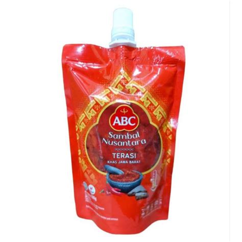 Jual Abc Sambal Terasi Kemasan Baru Pouch Gr Shopee Indonesia