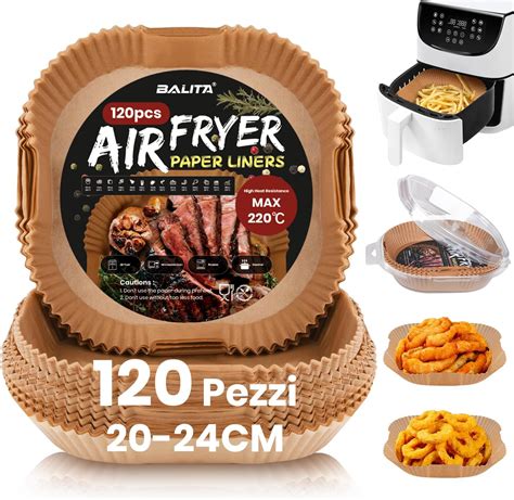 Set Da Pezzi Carta Forno Per Friggitrice Ad Aria Cm Cm