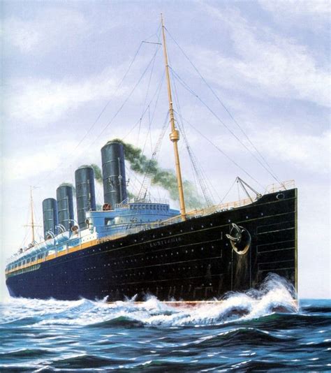 Ken Marschall Portrait Of Lusitania 046 001 Sailing And