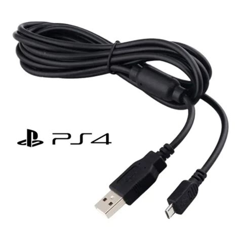 Cabo Carregador Controle Ps4 Xbox One Com Filtro Usb V8 1 80m