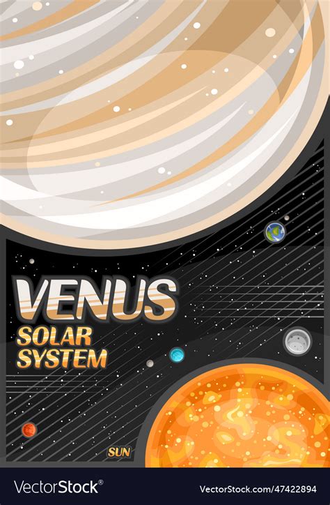 Poster For Venus Royalty Free Vector Image Vectorstock