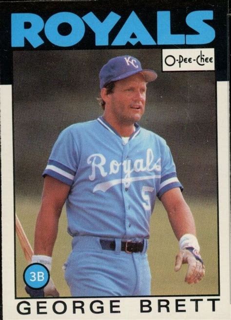 George Brett 1986 O PEE CHEE Series Mint Card 300 George Brett