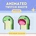 Animated Cute Nessie Bongo Tap Emote For Twitch Streamers Discord