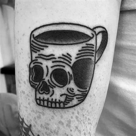 40 Coffee Cup Tattoo Designs For Men Java Ink Ideas