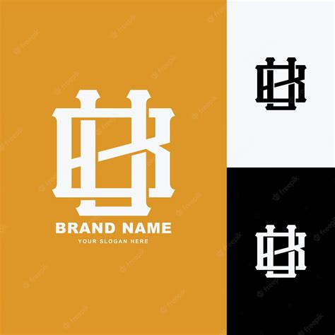 Premium Vector Letters Bu Or Ub Monogram Template Logo Initial For