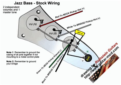 Fender Jazz Bass Wiring Diagram