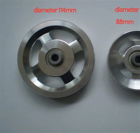 Universal Diameter 114mm Aluminium Alloy Bearing Pulley Wheel Cable Gym