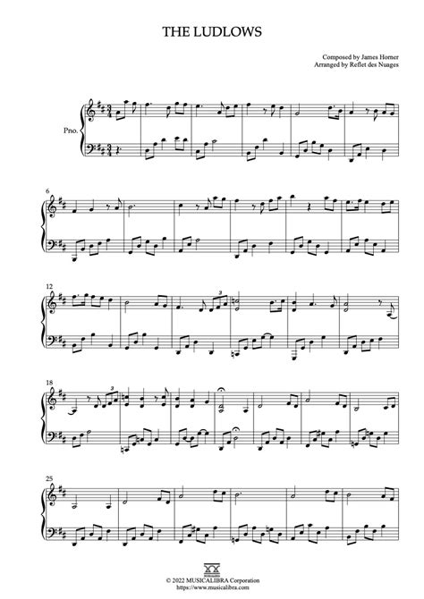 Piano Solo Sheet Music The Ludlows Sheet Music Musicalibra