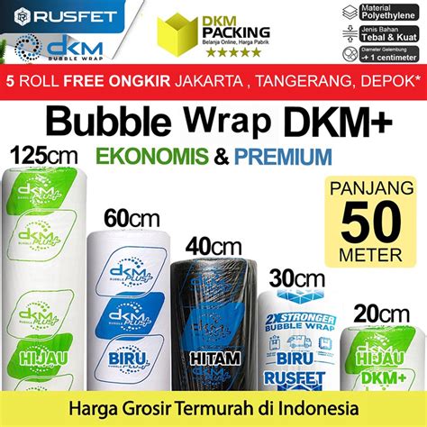 Jual Plastik Bubble Wrap Meter Bubblewrap Dkm Plus Bubble Packing