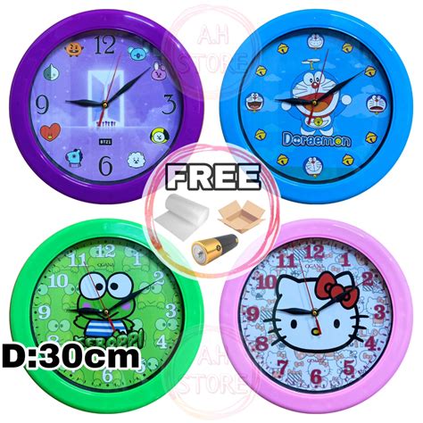 Jual JAM DINDING KARAKTER 30CM Shopee Indonesia