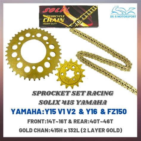 Sprocket Set Racing Gold Yamaha Y Y Fz Sekali Rantai Heavy