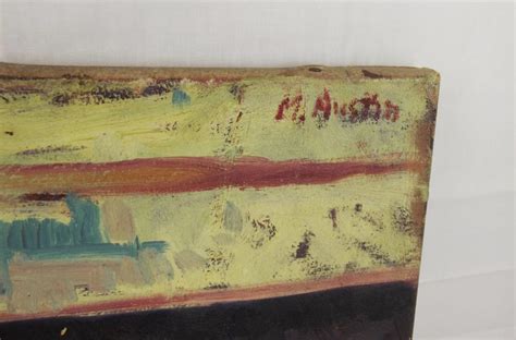 Circa 1940s Acrylic On Canvas Nude Study By M Austin Sally Antiques