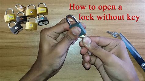 How To Open A Lock Without Key Easy Way Open A Any Lock Life Hack Youtube