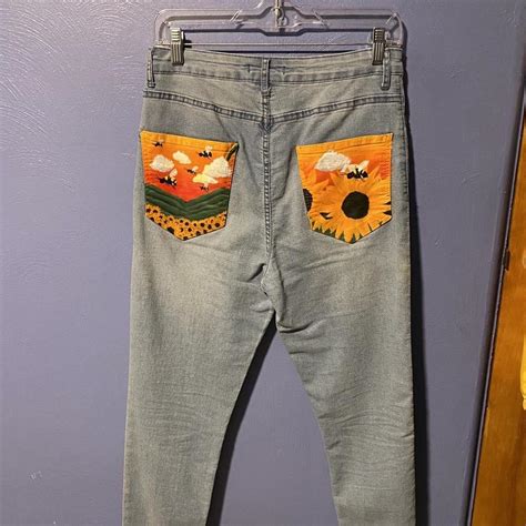 Hand Painted Jeans Inspired By Flower Boy By Tyler Depop