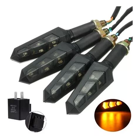 Kit Piscas Seta Moto Led Esportivo Rele Brinde Rele Pino Honda