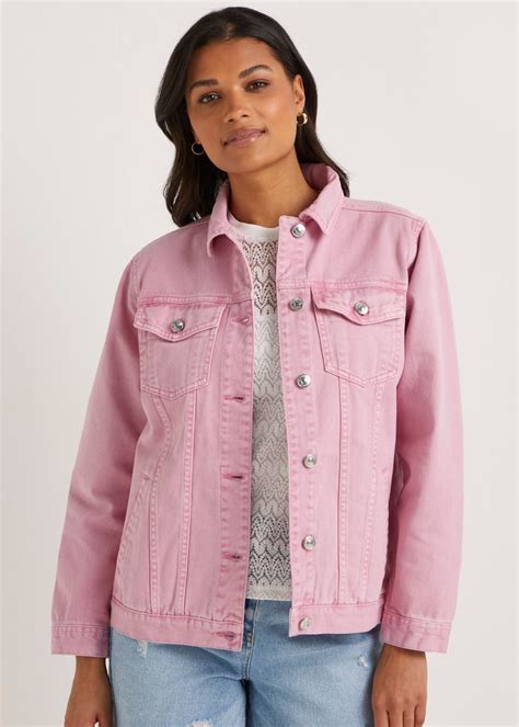 Pink Oversized Denim Jacket Matalan