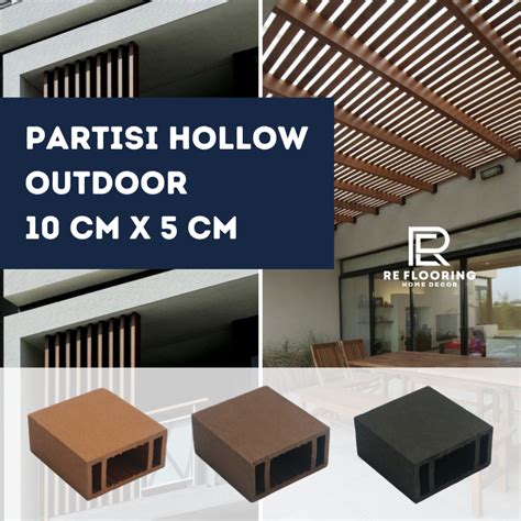 Jual Partisi Hollow WPC LAIV 10 Cm X 5 Cm Kisi Kisi Pembatas