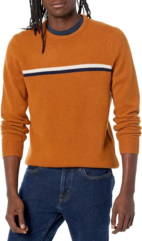 Amazon Goodthreads Men S Lambswool Crewneck Jumper Available In