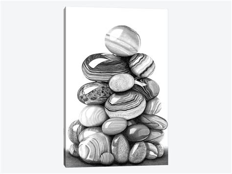 A Pile Of Pebbles Canvas Artwork By Paul Stowe Icanvas