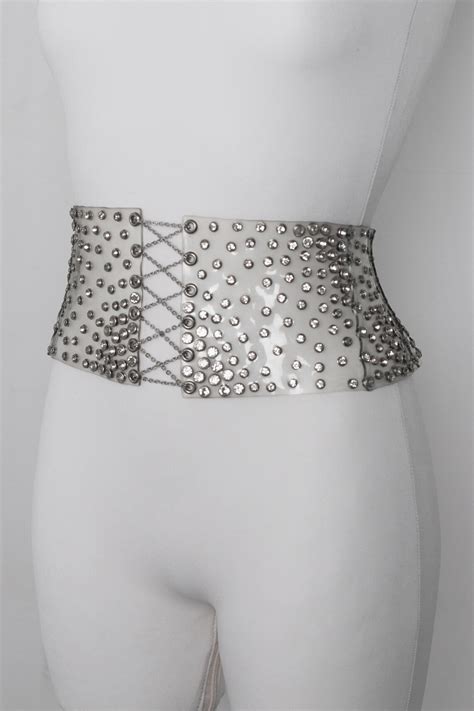 Clear Vinyl Corset Belt Etsy