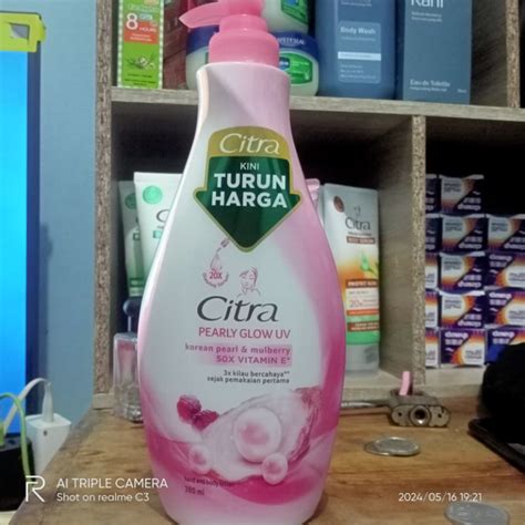 Jual CITRA BODY LOTION PEARLY GLOW UV 380ML Shopee Indonesia