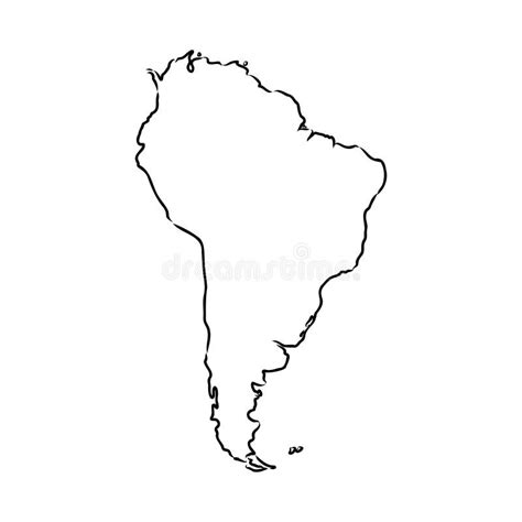 Mapa Da América Do Sul Conceito De Mapa Vetor Da América Do Sul