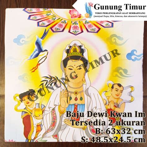 Jual Baju Kertas Sembahyang Dewi Kwan Im Tersedia Ukuran Besar Dan