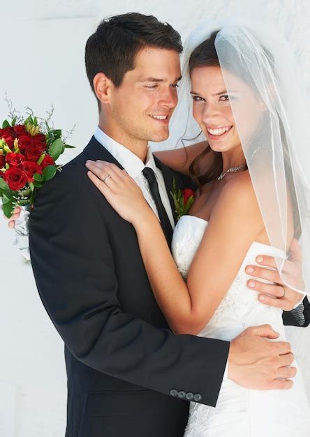 Premium Photo Face Woman And Man Embrace At Wedding With Smile Love