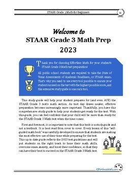 STAAR Grade 3 Math For Beginners By Effortless Math Education TPT