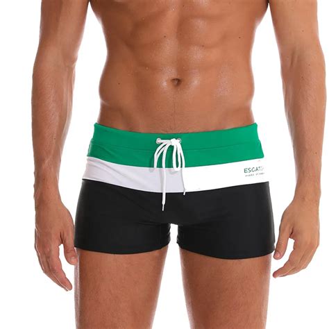 Plus Size Mens Swim Shorts Breathable Trunks Pants Solid Swimwear Beach