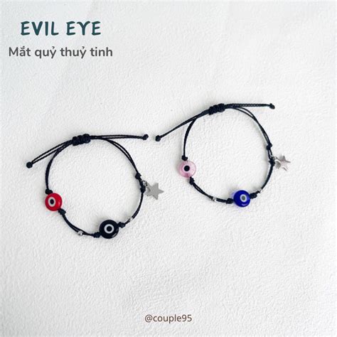 Vòng tay 2 mắt quỷ và ngôi sao evil eye và ngôi sao Shopee Việt Nam