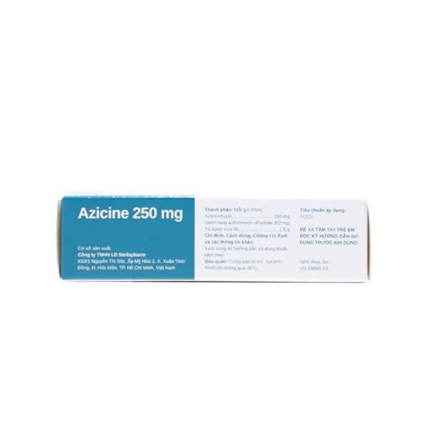 Thuốc cốm Azicine 250mg Stella điều trị nhiễn trùng Hộp 6 gói Nhà