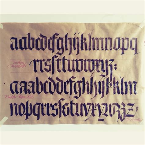 Luca Barcellona Calligraphy Blackletter Fraktur Gothic Lettering