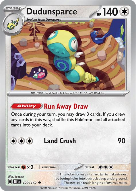 129 162 Dudunsparce Temporal Forces