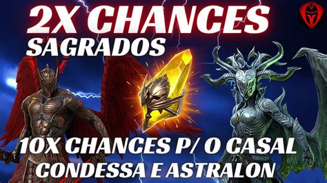 RAID SHADOW LEGENDS PT BR 2X CHANCES P SAGRADOS E 10X CHANCES