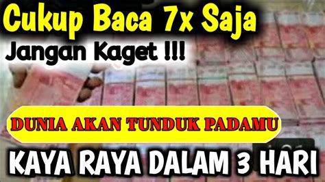 Baca X Seumur Hidup Kaya Raya Seumur Hidup Doa Cepat Kaya Keajaiban