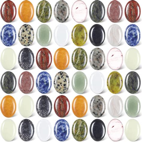 Amazon Pieces Oval Cabochon Flatback Crystals Bulk Mixed