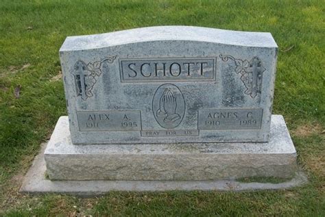 Agnes C Unrein Schott Homenaje De Find A Grave