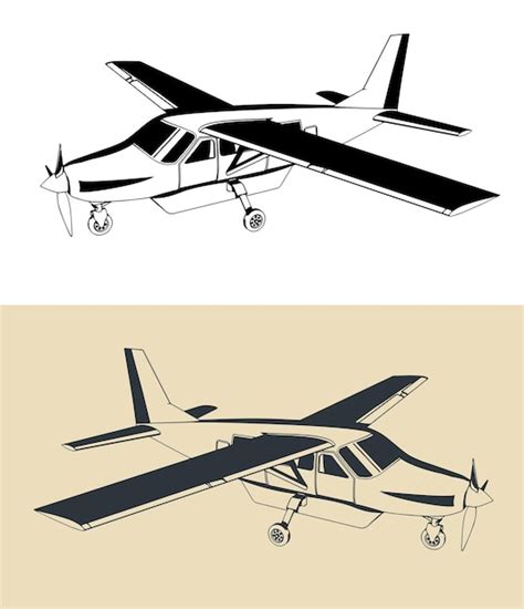 Premium Vector Light Singleengine Turboprop Aircraft Closeup