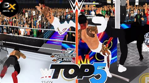 WWE TOP 5 SUMMERSLAM 2023 TRIBAL COMBAT MOMENTS AS WR3D 2K23 YouTube