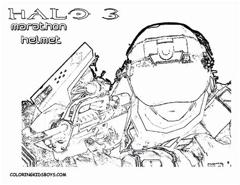 Halo Helmet Coloring Pages Coloring Pages