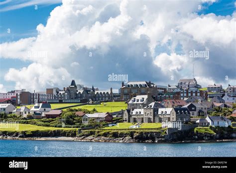 Views Of The Port City Of Lerwick Shetland Islands Scotland United