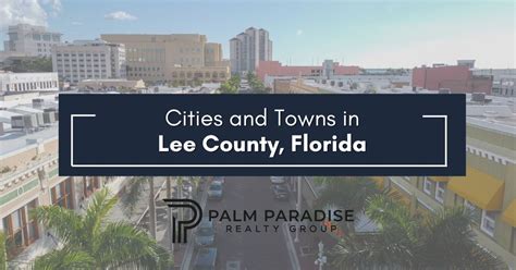 cities towns  lee county fl