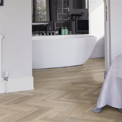 Naked Blond Oak Large Parquet Vinyl Flooring Camaro Wood Pur