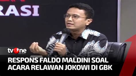 Faldo Maldini Semua Masyarakat Indonesia Merasa Memiliki Jokowi