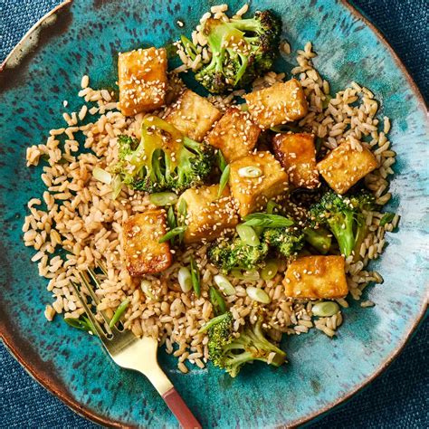 Sticky Sesame Tofu Broccoli